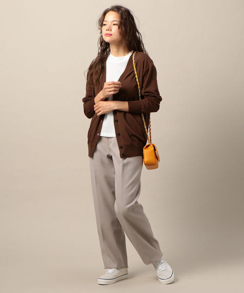 BEAUTY&YOUTH UNITED ARROWS（ビューティーアンドユースユナイテッドアローズ）の「BY コットンレーヨンVネックカーディガン ◆（カーディガン/ボレロ・レディース・ベージュ/ロイヤルブルー/ブラウン・FREE）」の13枚目の写真