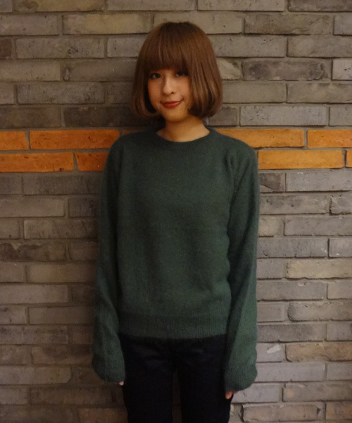 CIAOPANIC（チャオパニック）の「【Ciaopanic】ミンク加工プルオーバー（ニット/セーター・レディース・サックスブルー/オフホワイト/ピンク/ブラック/グリーン・FREE）」の4枚目の写真