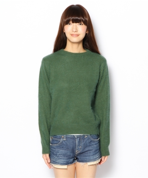 CIAOPANIC（チャオパニック）の「【Ciaopanic】ミンク加工プルオーバー（ニット/セーター・レディース・サックスブルー/オフホワイト/ピンク/ブラック/グリーン・FREE）」の11枚目の写真