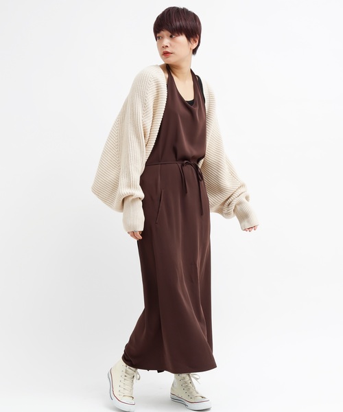 CIAOPANIC（チャオパニック）の「ニットボレロ/カーディガン（カーディガン/ボレロ・レディース・ベージュ/パープル・FREE）」の15枚目の写真