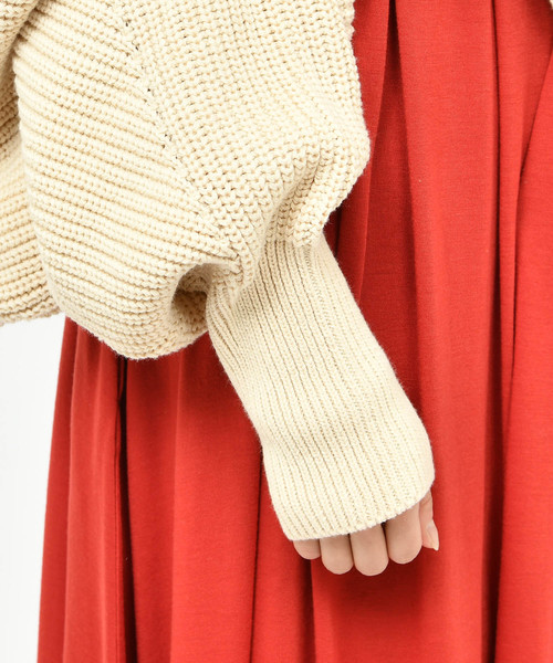 CIAOPANIC（チャオパニック）の「ニットボレロ/カーディガン（カーディガン/ボレロ・レディース・ベージュ/パープル・FREE）」の21枚目の写真