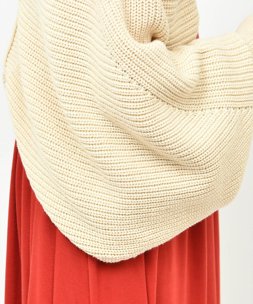 CIAOPANIC（チャオパニック）の「ニットボレロ/カーディガン（カーディガン/ボレロ・レディース・ベージュ/パープル・FREE）」の19枚目の写真