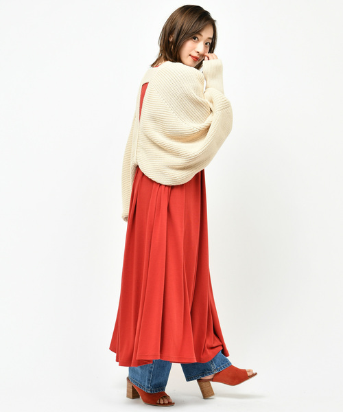 CIAOPANIC（チャオパニック）の「ニットボレロ/カーディガン（カーディガン/ボレロ・レディース・ベージュ/パープル・FREE）」の17枚目の写真