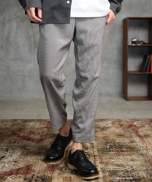 Niirus ニールス の Tr メンズ アンクル チェックパンツ 無地パンツ その他パンツ Wear