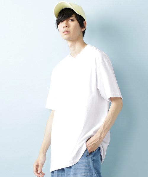 LOS ANGELES APPAREL(ロサンゼルスアパレル)の「Los Angeles Apparel(ロサンゼルスアパレル)ヘビージャージー BIG T ビッグシルエット カットソー Tシャツ 6.5oz GD SSTee(Tシャツ/カットソー・メンズ・ホワイト/ブラック/ネイビー/オフホワイト/オレンジ・S/M/L/XL)」の2枚目の写真