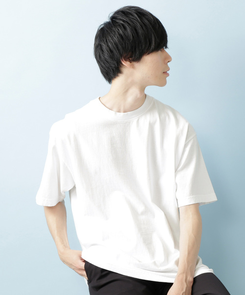 LOS ANGELES APPAREL(ロサンゼルスアパレル)の「Los Angeles Apparel(ロサンゼルスアパレル)ヘビージャージー BIG T ビッグシルエット カットソー Tシャツ 6.5oz GD SSTee(Tシャツ/カットソー・メンズ・ホワイト/ブラック/ネイビー/オフホワイト/オレンジ・S/M/L/XL)」の3枚目の写真