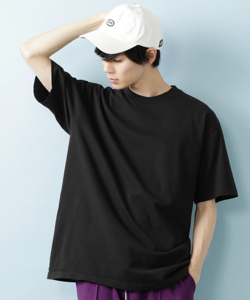 LOS ANGELES APPAREL(ロサンゼルスアパレル)の「Los Angeles Apparel(ロサンゼルスアパレル)ヘビージャージー BIG T ビッグシルエット カットソー Tシャツ 6.5oz GD SSTee(Tシャツ/カットソー・メンズ・ホワイト/ブラック/ネイビー/オフホワイト/オレンジ・S/M/L/XL)」の4枚目の写真