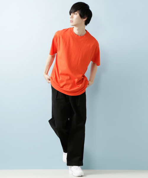 LOS ANGELES APPAREL(ロサンゼルスアパレル)の「Los Angeles Apparel(ロサンゼルスアパレル)ヘビージャージー BIG T ビッグシルエット カットソー Tシャツ 6.5oz GD SSTee(Tシャツ/カットソー・メンズ・ホワイト/ブラック/ネイビー/オフホワイト/オレンジ・S/M/L/XL)」の20枚目の写真