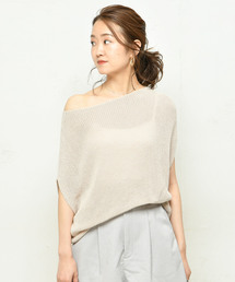 DouDou | 畦ゆるフレンチプルオーバー(ニット/セーター)