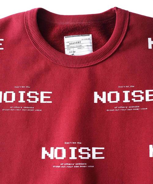 SHAREEF（シャリーフ）の「NOISE LOGO BIG SWEAT（スウェット）」 - WEAR