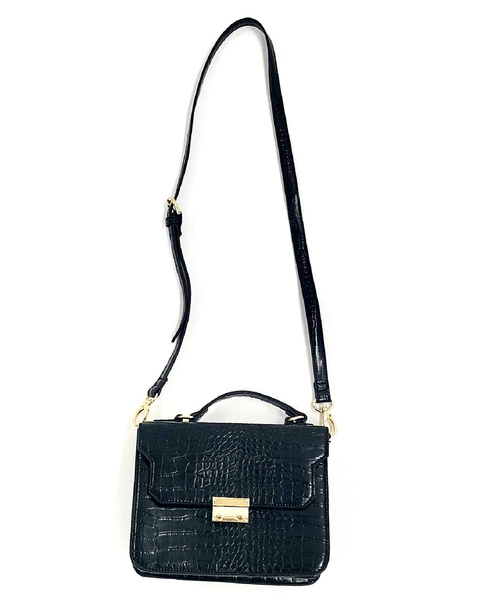 archives（アルシーヴ）の「クロコアコーディオンショルダー（ショルダーバッグ・レディース・ブラック/ブラウン・MEDIUM）」の9枚目の写真