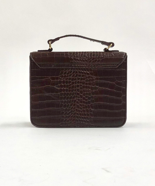 archives（アルシーヴ）の「クロコアコーディオンショルダー（ショルダーバッグ・レディース・ブラック/ブラウン・MEDIUM）」の10枚目の写真