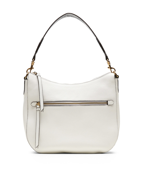 BANANA REPUBLIC(バナナリパブリック)の「レザー ホーボーバッグ(ハンドバッグ)」|ホワイト