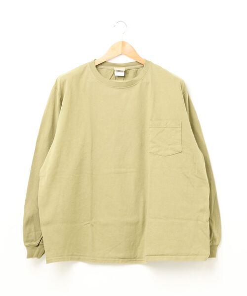 Goodwear(Since1983)（グッドウェア）の「【MADE IN USA】L/S POCKET TEE BIG  /ロングスリーブポケットＴビッグ（Tシャツ/カットソー・メンズ・ホワイト/チャコールグレー/ブラック/パープル/ネイビー/ブラウン/ベージュ系その他/レッド/ダークオリーブ/グリーン/マスタード/ブラック系その他/ナチュラル/ボルドー/カーキブラウン/アーミー/オレンジ系その他/ブルー系その他/ヘザーグレー/クリーム/パープル系その他/オレンジ系/ワイン系/グレー系その他/ピンク系その他/オリーブ/イエロー系その他2/ベージュ系その他2/グレー系その他3/グリーン系その他2・XX-LARGE）」の17枚目の写真