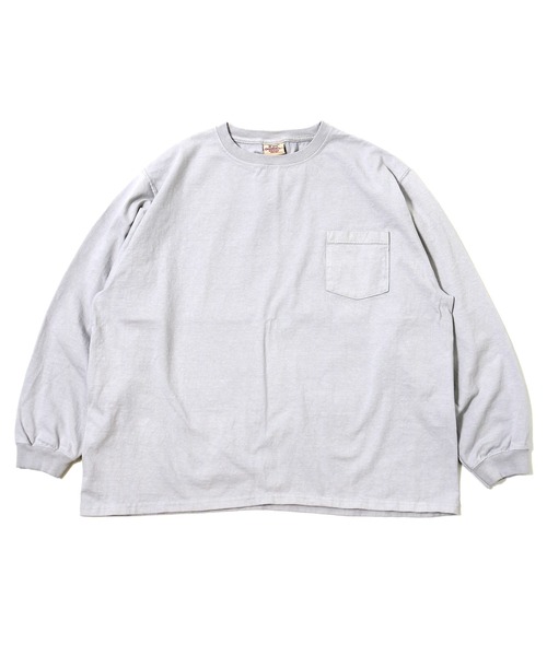 Goodwear(Since1983)（グッドウェア）の「【MADE IN USA】L/S POCKET TEE BIG  /ロングスリーブポケットＴビッグ（Tシャツ/カットソー・メンズ・ホワイト/チャコールグレー/ブラック/パープル/ネイビー/ブラウン/ベージュ系その他/レッド/ダークオリーブ/グリーン/マスタード/ブラック系その他/ナチュラル/ボルドー/カーキブラウン/アーミー/オレンジ系その他/ブルー系その他/ヘザーグレー/クリーム/パープル系その他/オレンジ系/ワイン系/グレー系その他/ピンク系その他/オリーブ/イエロー系その他2/ベージュ系その他2/グレー系その他3/グリーン系その他2・XX-LARGE）」の7枚目の写真