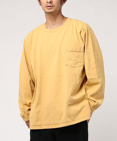 Goodwear(Since1983)（グッドウェア）の「【MADE IN USA】L/S POCKET TEE BIG  /ロングスリーブポケットＴビッグ（Tシャツ/カットソー・メンズ・ホワイト/チャコールグレー/ブラック/パープル/ネイビー/ブラウン/ベージュ系その他/レッド/ダークオリーブ/グリーン/マスタード/ブラック系その他/ナチュラル/ボルドー/カーキブラウン/アーミー/オレンジ系その他/ブルー系その他/ヘザーグレー/クリーム/パープル系その他/オレンジ系/ワイン系/グレー系その他/ピンク系その他/オリーブ/イエロー系その他2/ベージュ系その他2/グレー系その他3/グリーン系その他2・XX-LARGE）」の22枚目の写真