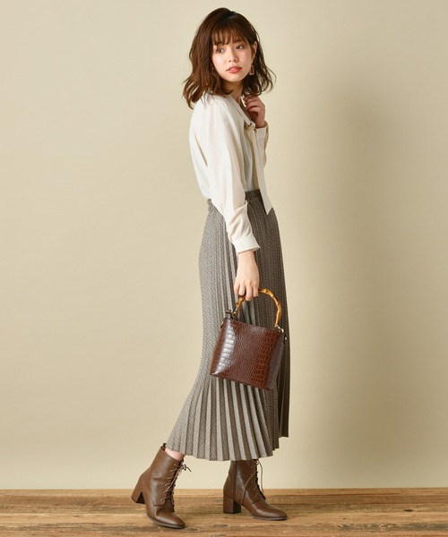 natural couture（ナチュラルクチュール）の「プチプラ2WAYボータイブラウス（シャツ/ブラウス・レディース・ベージュ/ブラウン/オフホワイト/その他1/その他2・FREE）」の10枚目の写真