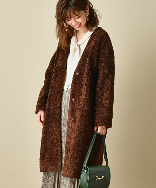 natural couture（ナチュラルクチュール）の「プチプラ2WAYボータイブラウス（シャツ/ブラウス・レディース・ベージュ/ブラウン/オフホワイト/その他1/その他2・FREE）」の6枚目の写真