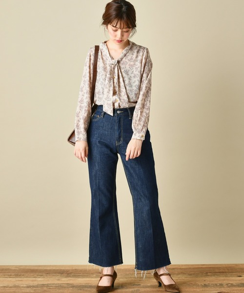 natural couture（ナチュラルクチュール）の「プチプラ2WAYボータイブラウス（シャツ/ブラウス・レディース・ベージュ/ブラウン/オフホワイト/その他1/その他2・FREE）」の7枚目の写真