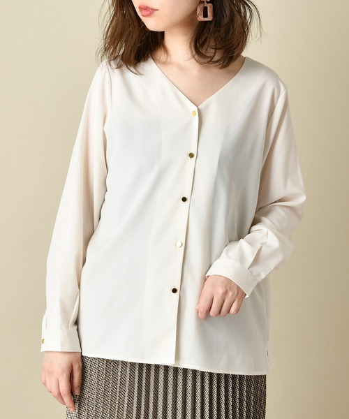 natural couture（ナチュラルクチュール）の「プチプラ2WAYボータイブラウス（シャツ/ブラウス・レディース・ベージュ/ブラウン/オフホワイト/その他1/その他2・FREE）」の17枚目の写真