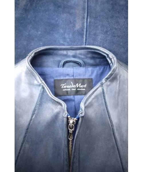 ブランド古着】ノーカラーシングル（ライダースジャケット