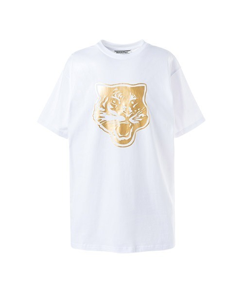 Onitsuka Tiger（オニツカタイガー）の「TEE（Tシャツ/カットソー・レディース・ブラック×シルバー/ブラック×ゴールド/ホワイト×ゴールド/ホワイト×シルバー・S/M/L/XL）」の12枚目の写真