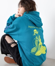 WEGO | WEGO/浮世絵リフレクタービッグシルエットパーカー(パーカー)