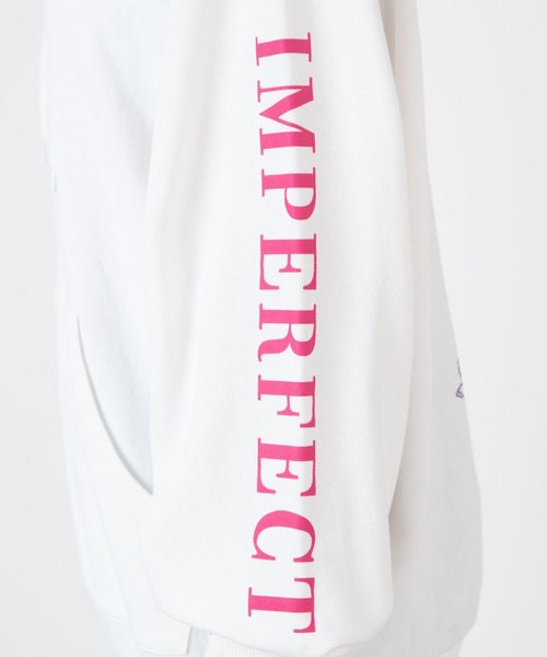 WEGO（ウィゴー）の「WEGO/浮世絵リフレクタービッグシルエットパーカー（パーカー・レディース・ホワイト/ブルー・FREE）」の10枚目の写真