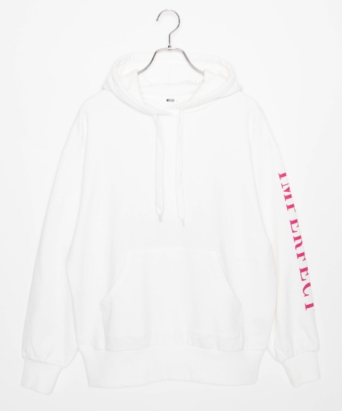 WEGO（ウィゴー）の「WEGO/浮世絵リフレクタービッグシルエットパーカー（パーカー・レディース・ホワイト/ブルー・FREE）」の13枚目の写真