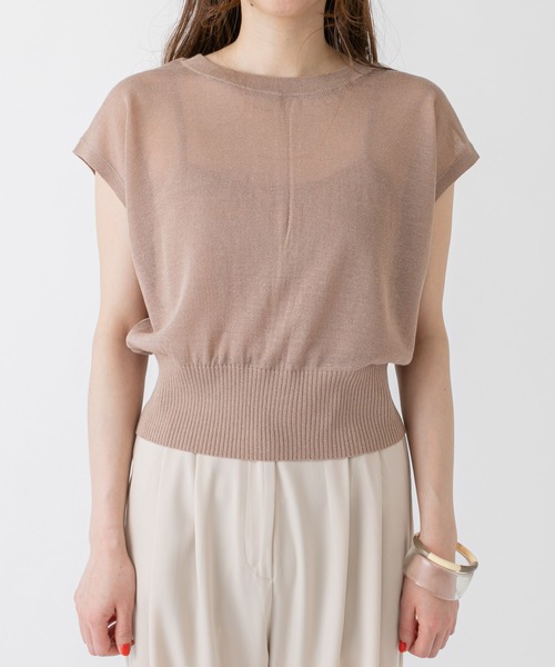 mystic（ミスティック）の「2WAYショートニット（ニット