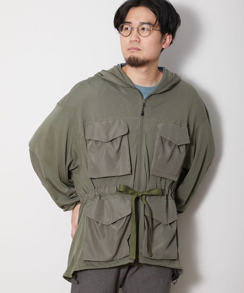 Snow Peak(スノーピーク)の「Insect Shield Jacket(ミリタリージャケット・メンズ・オリーブ/ブラック・MEDIUM/LARGE/1/X-LARGE/SMALL)」の3枚目の写真