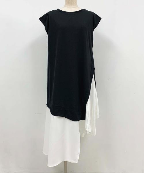 PICCIN(ピッチン)の「アシメ&レイヤードワンピース(ワンピース・レディース・ベージュ/ブラック/ピンク・L/M)」の17枚目の写真
