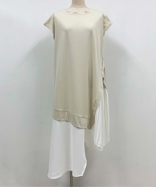 PICCIN(ピッチン)の「アシメ&レイヤードワンピース(ワンピース・レディース・ベージュ/ブラック/ピンク・L/M)」の19枚目の写真