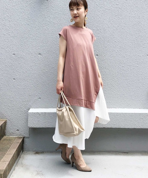 PICCIN(ピッチン)の「アシメ&レイヤードワンピース(ワンピース・レディース・ベージュ/ブラック/ピンク・L/M)」の15枚目の写真