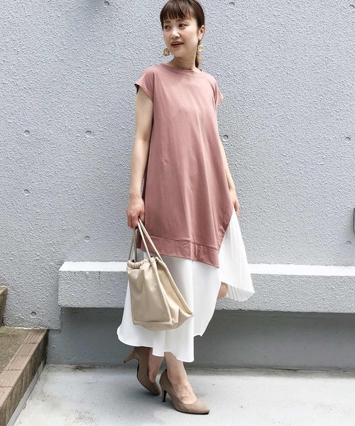 PICCIN(ピッチン)の「アシメ&レイヤードワンピース(ワンピース・レディース・ベージュ/ブラック/ピンク・L/M)」の16枚目の写真