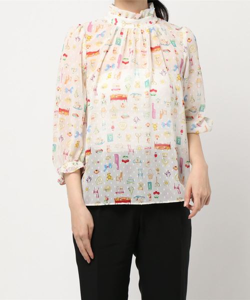 franche lippee - フランシュリッペ　おこのみ　スタンドブラウス 楽天市場】おこのみﾌﾘﾌﾘｽﾀﾝﾄﾞﾌﾞﾗｳｽ／フランシュリッペ（大きい