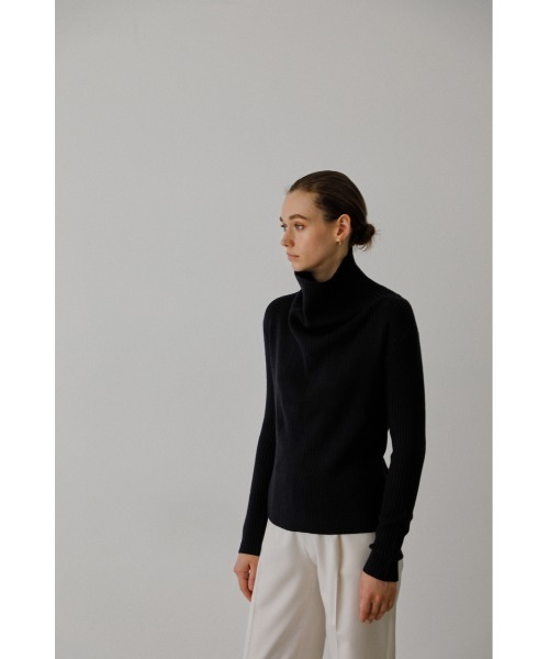 RIM.ARK（リムアーク）の「Back shoulder rib knit tops（ニット