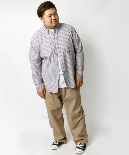GERRY(ジェリー)の「GERRY COSBY/ジェリーコスビー ツイル ワイドカーゴパンツ イージーパンツ 大きいサイズ(カーゴパンツ・メンズ・サンドベージュ/ネイビー/ブラック/ベージュ・7L/5L/4L/2L/3L/8L/6L)」の18枚目の写真