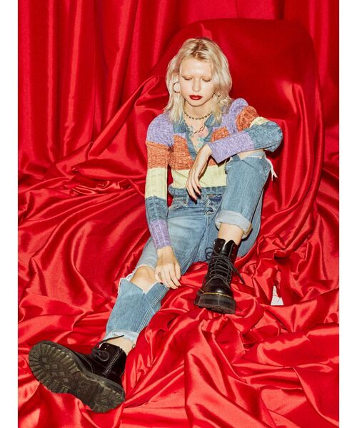 jouetie（ジュエティ）の「ベーシックスキッパーニット（ニット/セーター・レディース・ブラック/パープル/ピンク/グリーン・MEDIUM）」の21枚目の写真