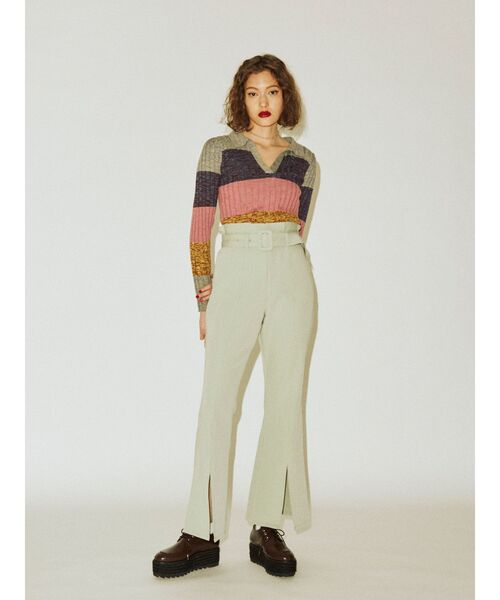 jouetie（ジュエティ）の「ベーシックスキッパーニット（ニット/セーター・レディース・ブラック/パープル/ピンク/グリーン・MEDIUM）」の18枚目の写真