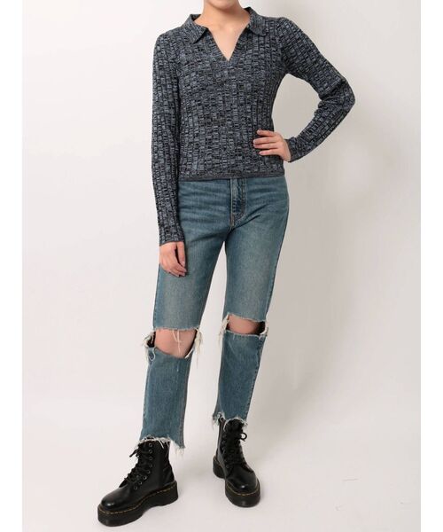 jouetie（ジュエティ）の「ベーシックスキッパーニット（ニット/セーター・レディース・ブラック/パープル/ピンク/グリーン・MEDIUM）」の13枚目の写真