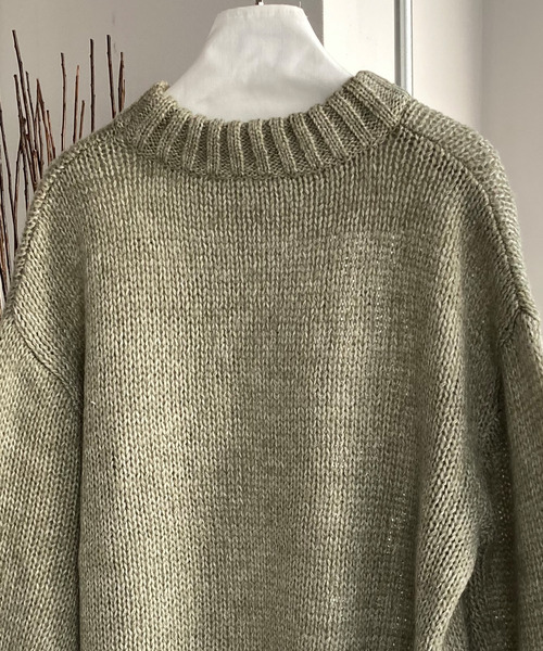 c.u.l(シーユーエル)の「【c.u.l】モヘアタッチ ニットプルオーバー culz9(ニット/セーター・レディース・グリーン/グレイッシュベージュ・FREE)」の19枚目の写真