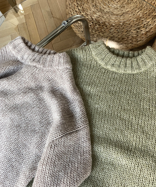 c.u.l(シーユーエル)の「【c.u.l】モヘアタッチ ニットプルオーバー culz9(ニット/セーター・レディース・グリーン/グレイッシュベージュ・FREE)」の11枚目の写真