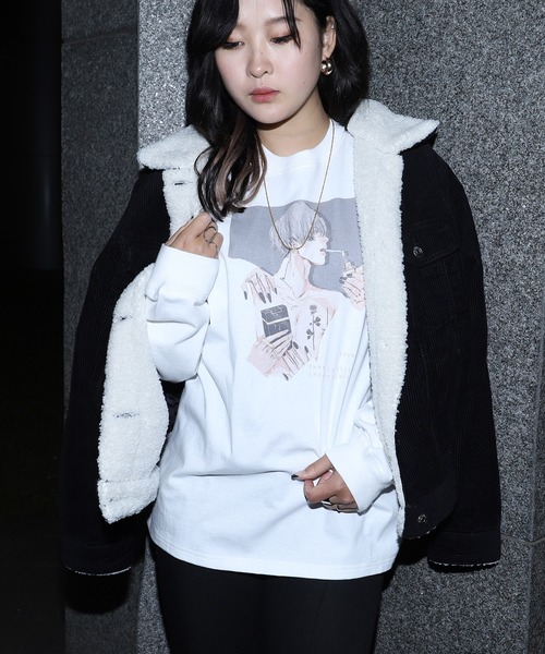 Kutir クティール の イラストレーターran Kutirコラボアイテム プリントロンt Tシャツ カットソー Wear