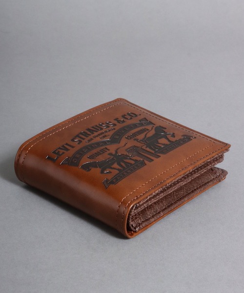 Levi's　財布　二つ折り　茶　リーバイス　ε≡≡ヘ( ´Д`)ノ Levi's 財布 二つ折り 茶 リーバイス ε≡≡ヘ( ´Д`)ノ