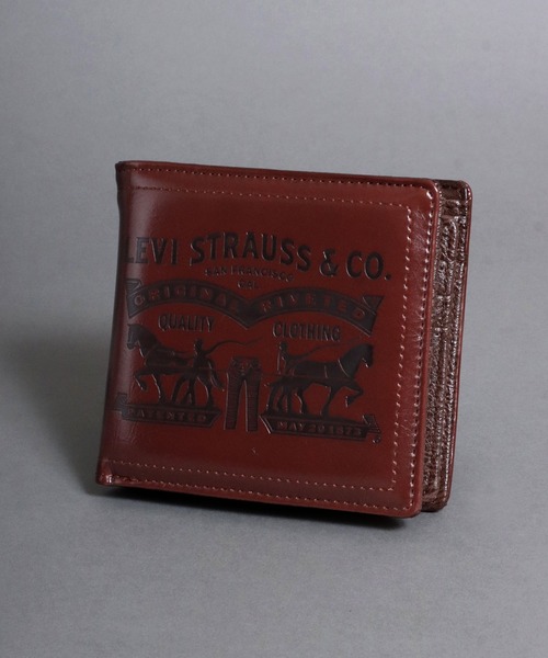 セール】【Levi's】ツーホースエンボス二つ折り財布（財布）｜Levi's