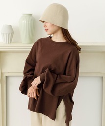 クルーネックボリュームスリーブロンT