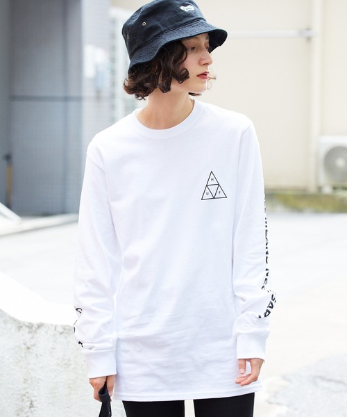 HUF（ハフ）の「HUF/ハフ ESSENTIALS TT L/S TEE ロングスリーブTシャツ（Tシャツ/カットソー・メンズ・グレー/ブラック/ホワイト・S/M/L/XL）」の14枚目の写真