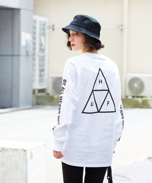 ロサンゼルス発★HUF★ジェネラル・リペアズTシャツ HUF（ハフ）の「GLENN STRIPE L/S KNIT TOP / HUF ロング
