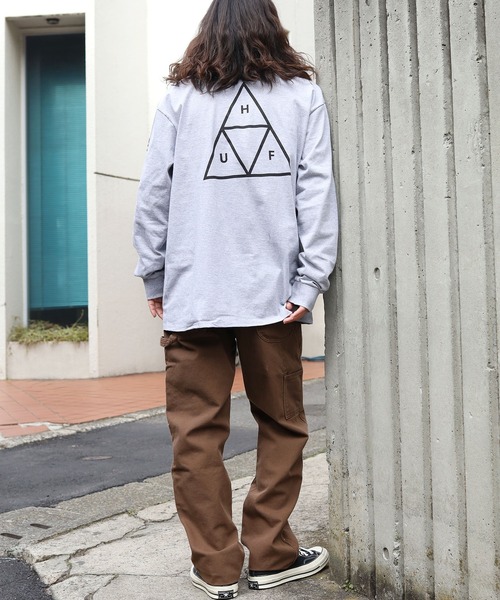 ☆HUF（ハフ）☆ESSENTIALS TT L/S TEE (長袖シャツ） HUF/ハフ ESSENTIALS TT L/S TEE ロングスリーブTシャツ（T